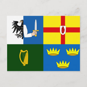 Four Province Ireland, Iraq flag Postcard