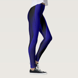 Four Purple Wavy Lines Leggings