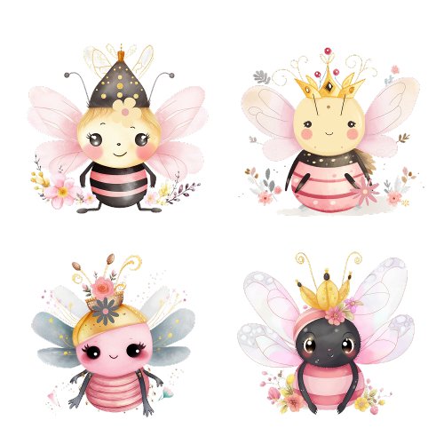 Four Queen Bees In Spring Time T_Shirt
