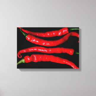 Four Red Chilies 16.50x11 (41.25x27.5cm) waca Canvas Print