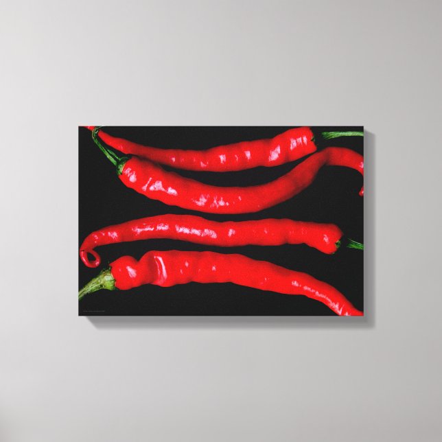 Four Red Chilies 16.50x11 (41.25x27.5cm) waca Canvas Print (Front)