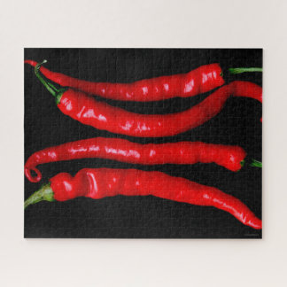 Four Red Chilies 16x20 520pc jpcna Jigsaw Puzzle