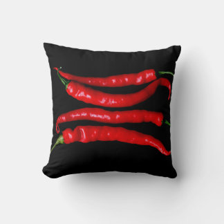 Four Red Chilies tpcna Throw Pillow