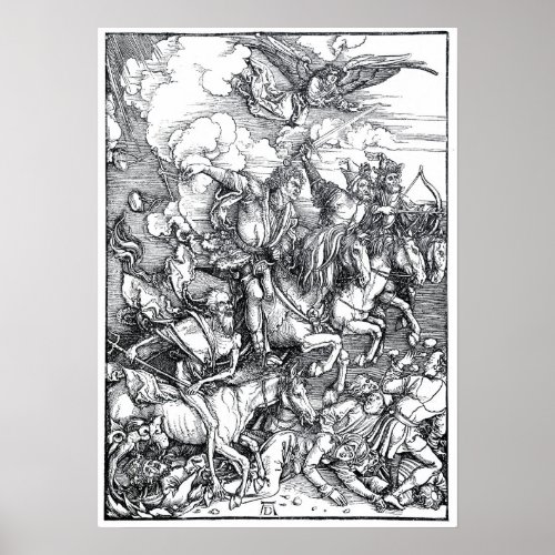 Four Riders of the Apocalypse _ Albrecht Durer Poster