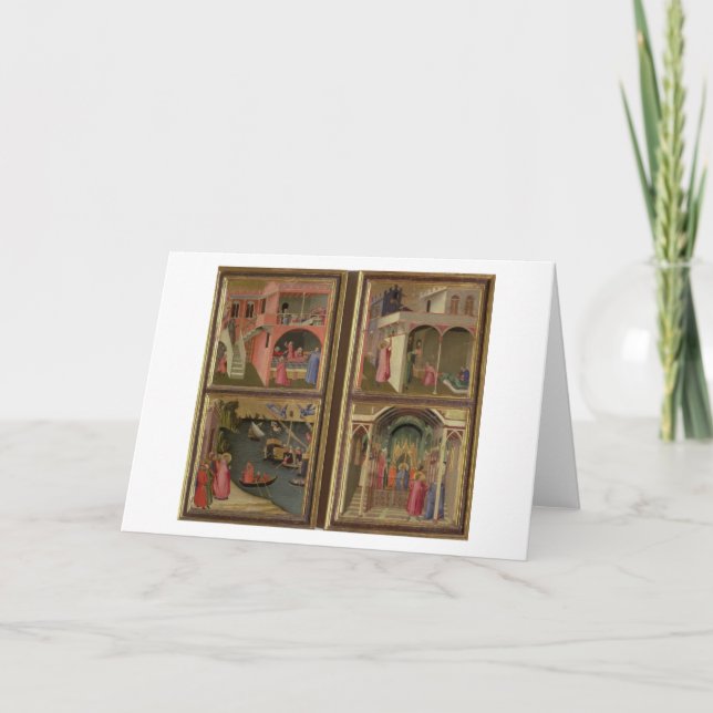 Four Scenes from the Life of St. Nicholas: St. Nic Holiday Card (Front)