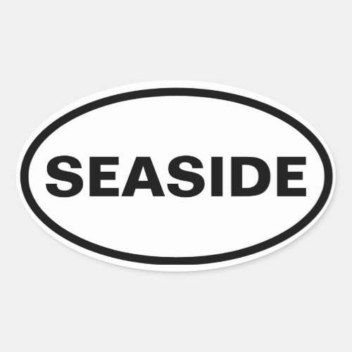 FOUR Seaside Oval Sticker