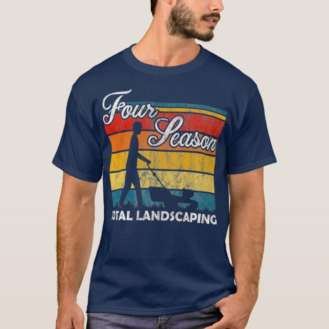 Four Season Total Landscaping  Retro Vintage T-Shirt (Front)