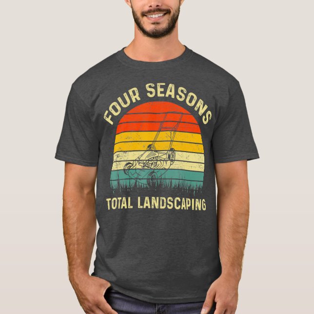 Four Season Total Landscaping Sunset Graphic T-Shirt (Front)