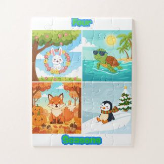 Four Seasons Animals Kids Puzzle