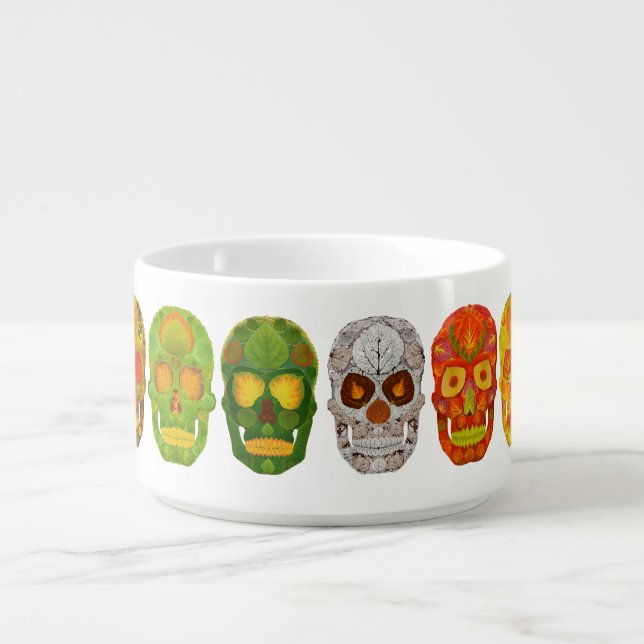 Four Seasons Aspen Leaf Skulls Bowl (Center)