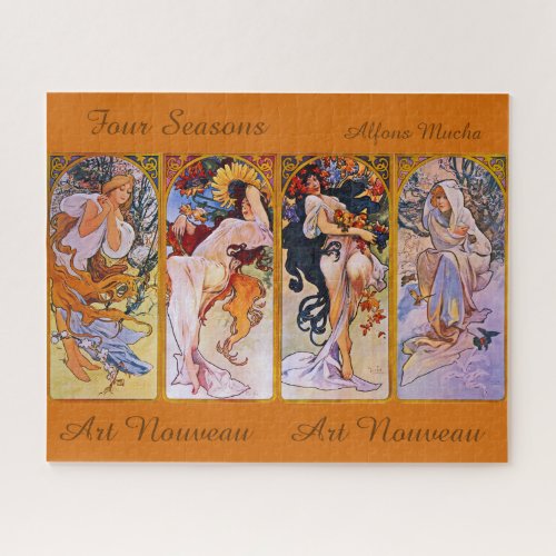 Four Seasons by Alfons Mucha Jigsaw Puzzle