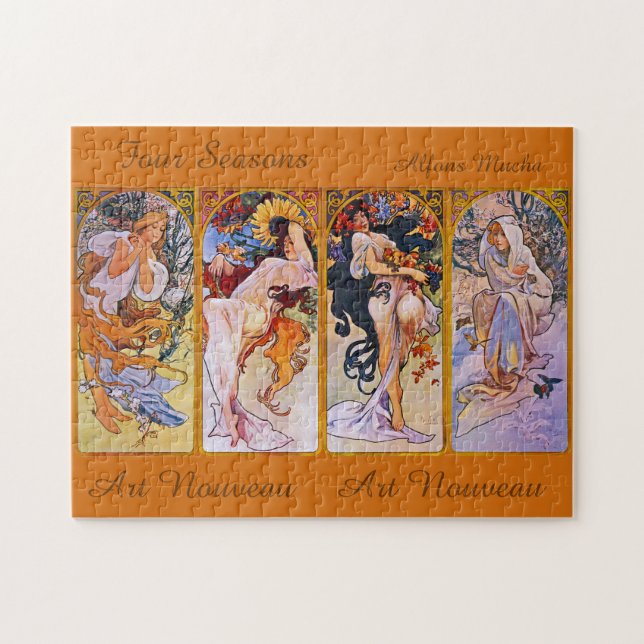 Four Seasons by Alfons Mucha Jigsaw Puzzle (Horizontal)