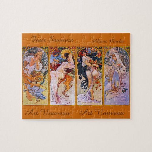 Four Seasons by Alfons Mucha Jigsaw Puzzle