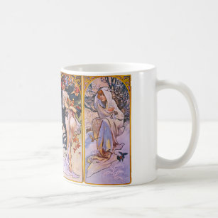 Four Seasons by Alphonse Mucha Coffee Mug