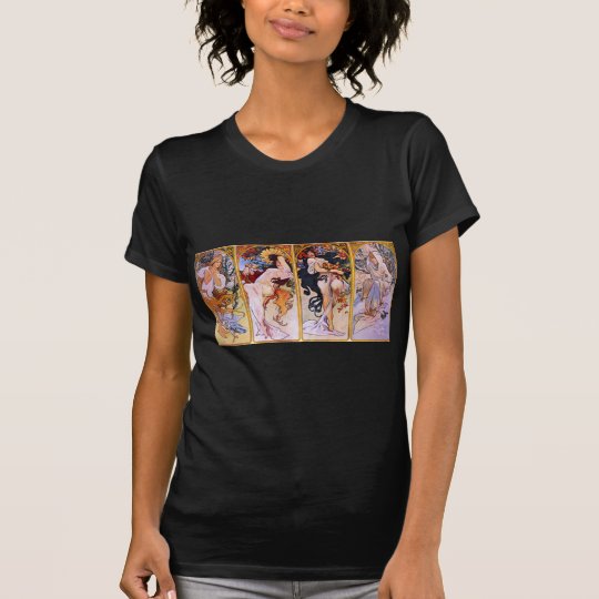Four Seasons by Alphonse Mucha T-Shirt