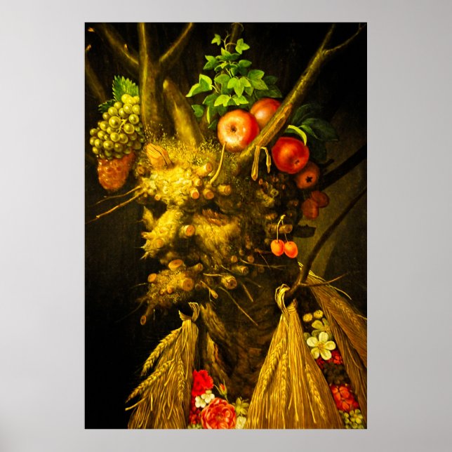 Four Seasons - Giuseppe Arcimboldo Poster (Front)
