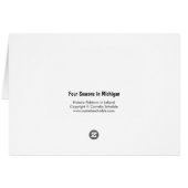 four seasons in michigan 04 card (Back Horizontal)