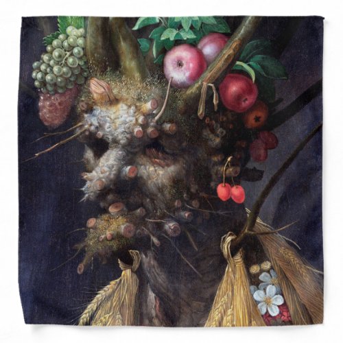 Four Seasons in One Head Arcimboldo Bandana