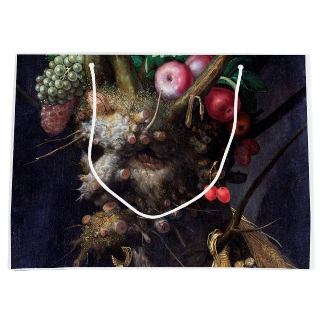 Four Seasons in One Head, Arcimboldo Large Gift Bag (Front)