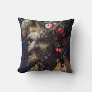 Four Seasons in One Head, Arcimboldo Throw Pillow