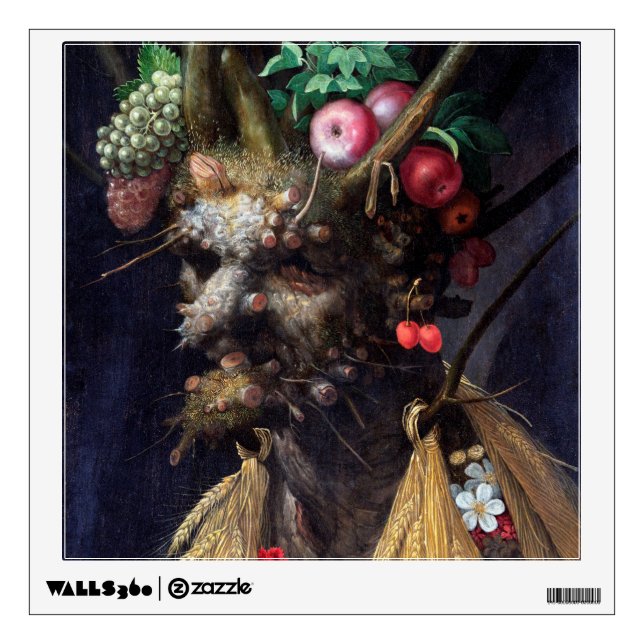 Four Seasons in One Head, Arcimboldo Wall Decal (Front)