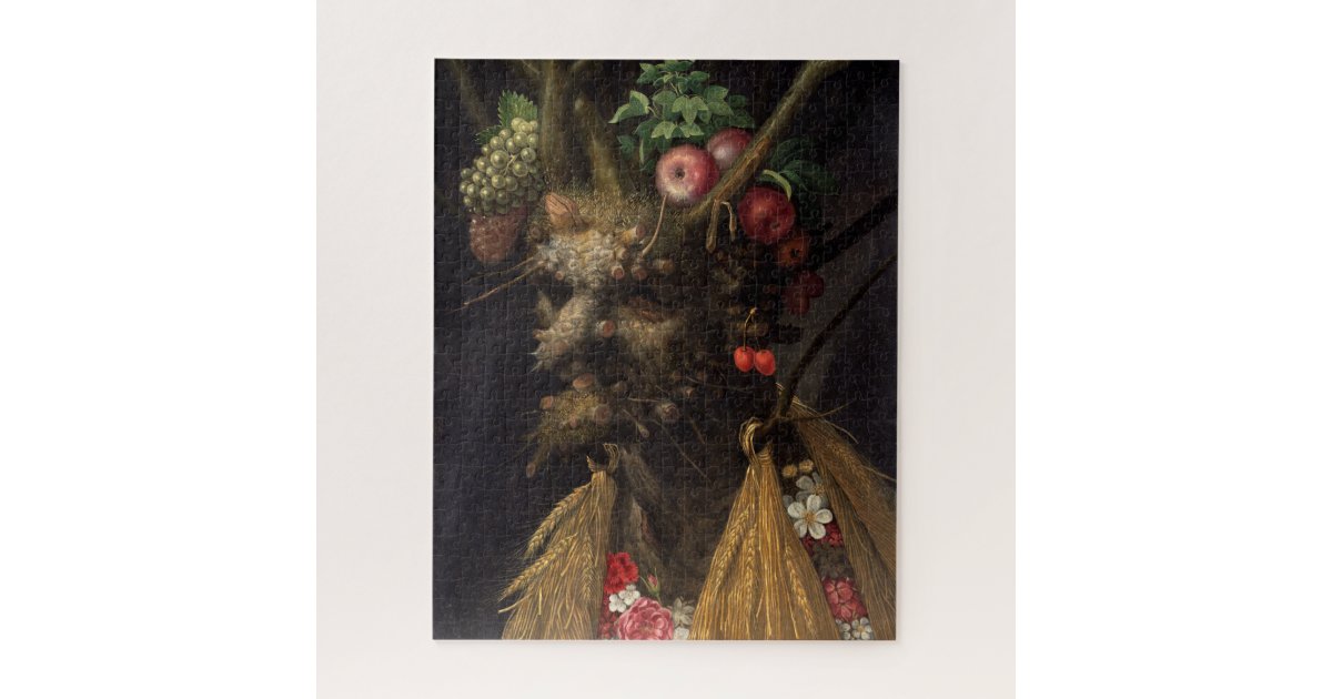 Four Seasons in One Head by Giuseppe Arcimboldo Jigsaw Puzzle | Zazzle