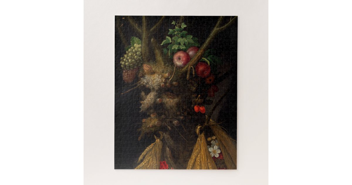 Four Seasons in One Head by Giuseppe Arcimboldo Jigsaw Puzzle | Zazzle