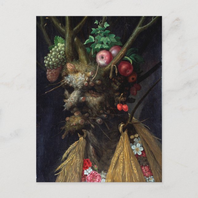 Four Seasons in One Head by Giuseppe Arcimboldo Postcard (Front)