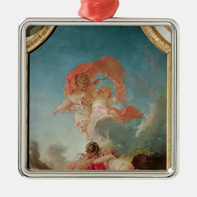Four Seasons in the Salle du Conseil  - Summer Metal Ornament (Front)