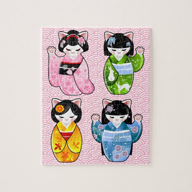 maneki neko kimono