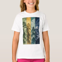 Four Seasons Mountain | Japanese Ink Landscape