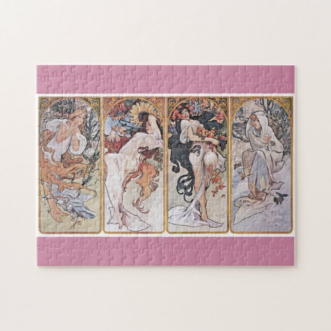 Four Seasons, Mucha Jigsaw Puzzle (Horizontal)