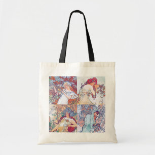 Four Seasons, Mucha Tote Bag