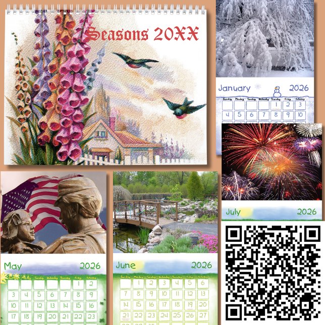 Four Seasons Nature Art 20XX Calendar (Four Seasons Nature Art 20XX Calendar)