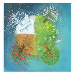 Four Seasons on Earth Acrylic Print