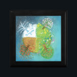 Four Seasons on Earth    Gift Box<br><div class="desc">The Seasons on Earth - Spring,  summer,  autumn and winter. Book Illustration.</div>