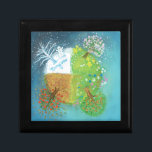 Four Seasons on Earth    Gift Box<br><div class="desc">The Seasons on Earth - Spring,  summer,  autumn and winter. Book Illustration.</div>
