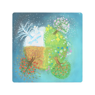 Four Seasons on Earth Metal Print