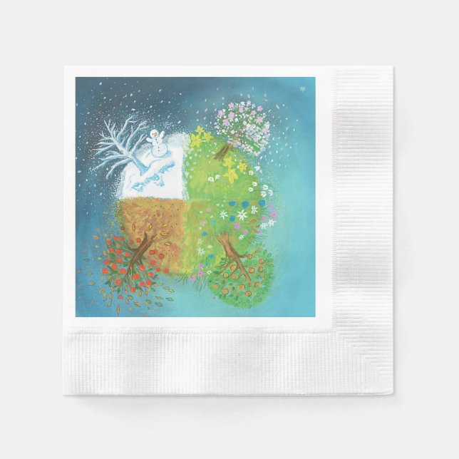 Four Seasons on Earth   Napkins (Front)