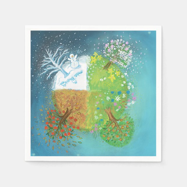 Four Seasons on Earth   Napkins (Front)