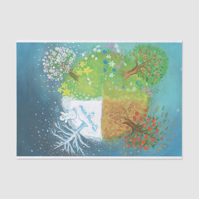 Four Seasons on Earth   Tissue Paper (Front)