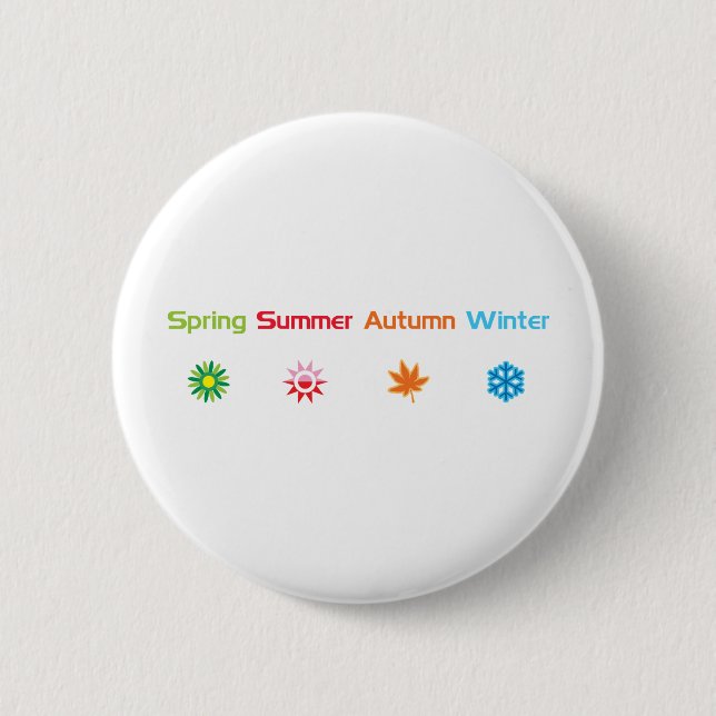 Four Seasons Pinback Button (Front)