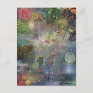 Four Seasons - Spring Summer Winter Fall Postcard