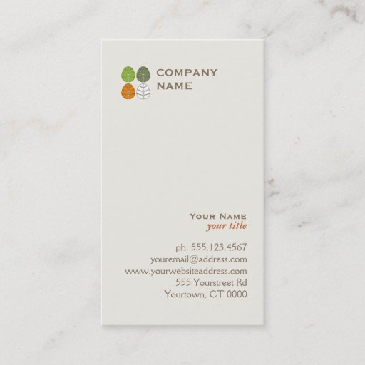 Customizable Four Seasons Logo Business Card