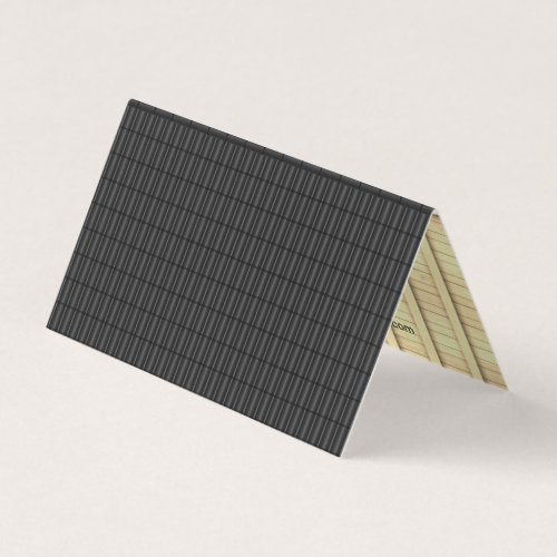 Four_Sided Roofing Construction Black Roof Company Business Card