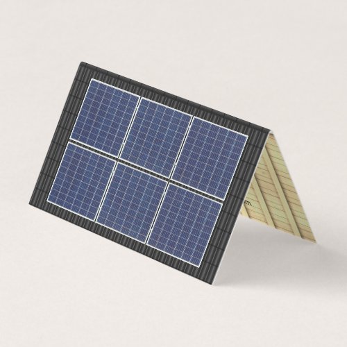 Four_Sided Roofing Rooftop Solar Energy Black Roof Business Card