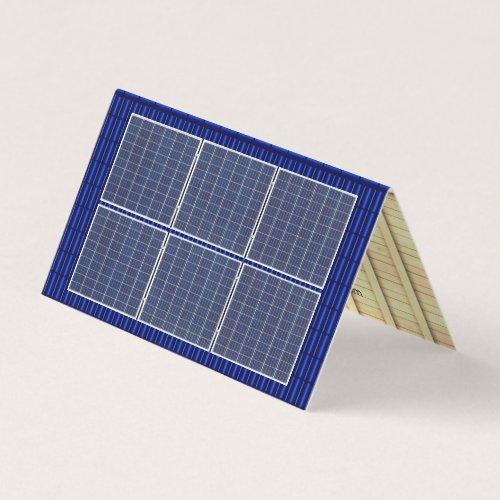 Four_Sided Roofing Rooftop Solar Energy Blue Roof Business Card