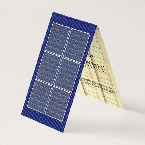 Four_Sided Roofing Rooftop Solar Energy Blue Roof Business Card