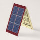 Four-Sided Roofing Rooftop Solar Energy Red Roof Business Card | Zazzle