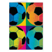 Four Soccer Balls in Different Colors (Front)